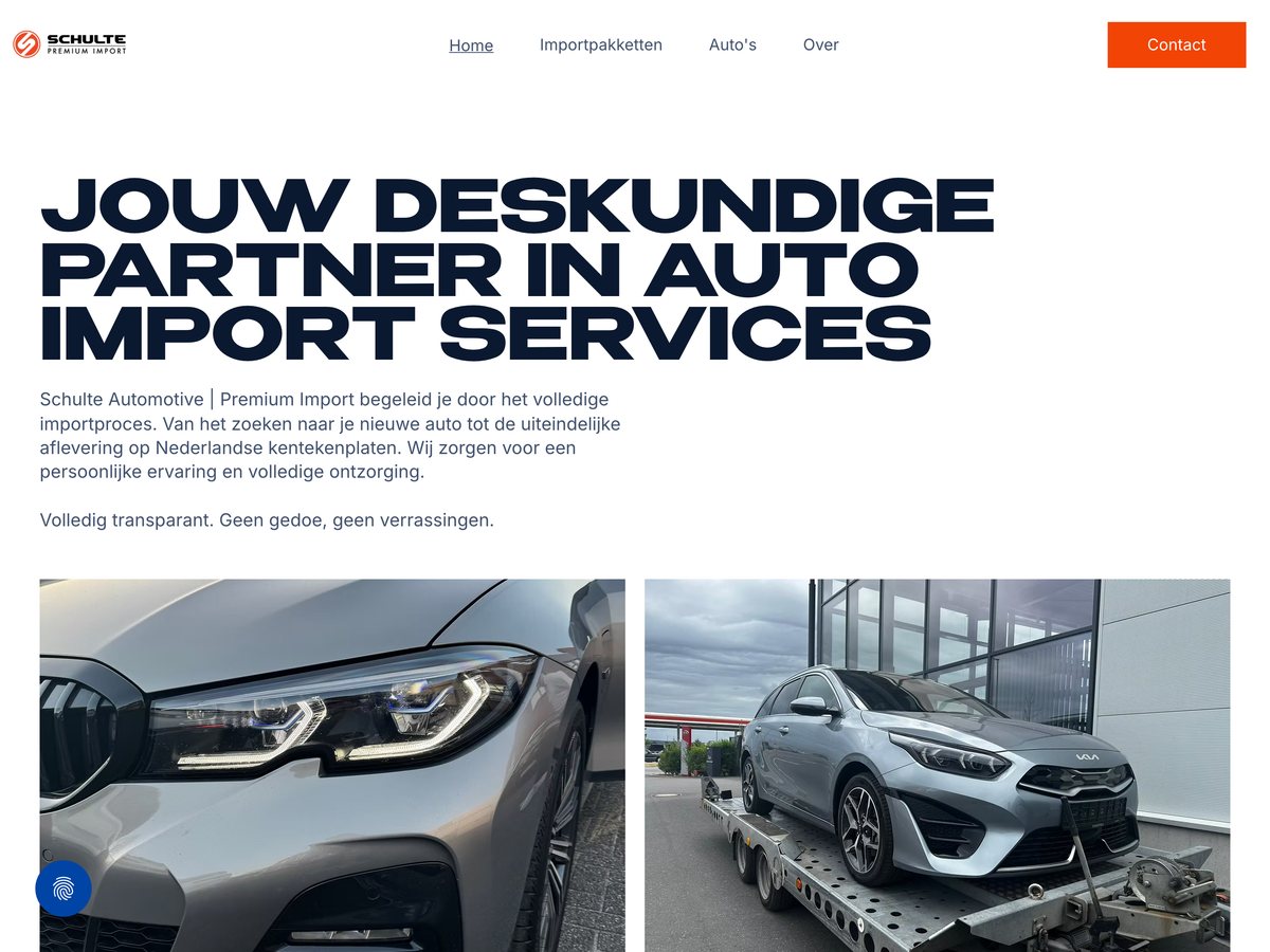 Screenshot of the Schulte Automotive project